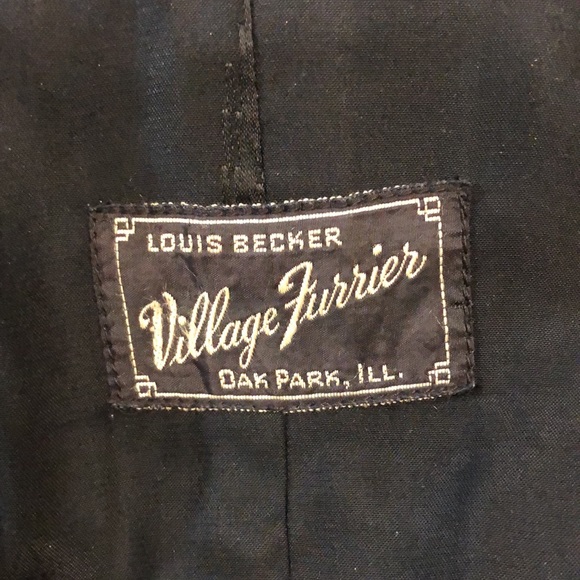 Women’s Village Furrier Vintage Black Fur Coat - Picture 14 of 15